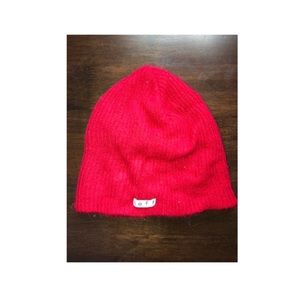Neff red beanie hat